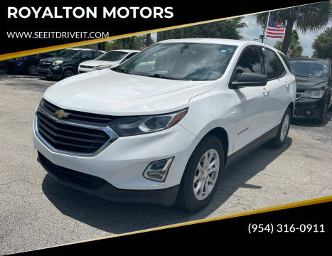 2018 Chevrolet Equinox for sale at ROYALTON MOTORS in Plantation FL