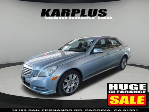 2013 Mercedes-Benz E-Class for sale at Karplus Warehouse in Pacoima CA