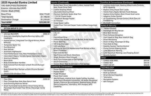 2025 Hyundai Elantra Limited