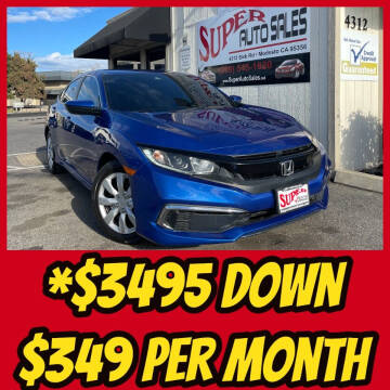 2019 Honda Civic for sale at Super Auto Sales Modesto in Modesto CA