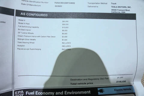 2022 Tesla Model X Plaid