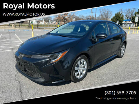 2021 Toyota Corolla for sale at Royal Motors in Hyattsville MD