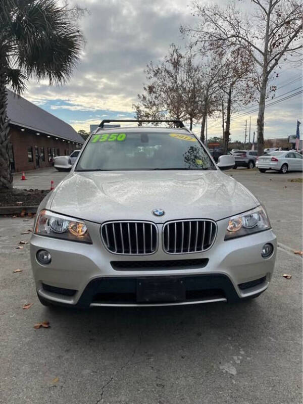 Used 2012 BMW X3 xDrive28i with VIN 5UXWX5C53CL718332 for sale in Wilmington, NC