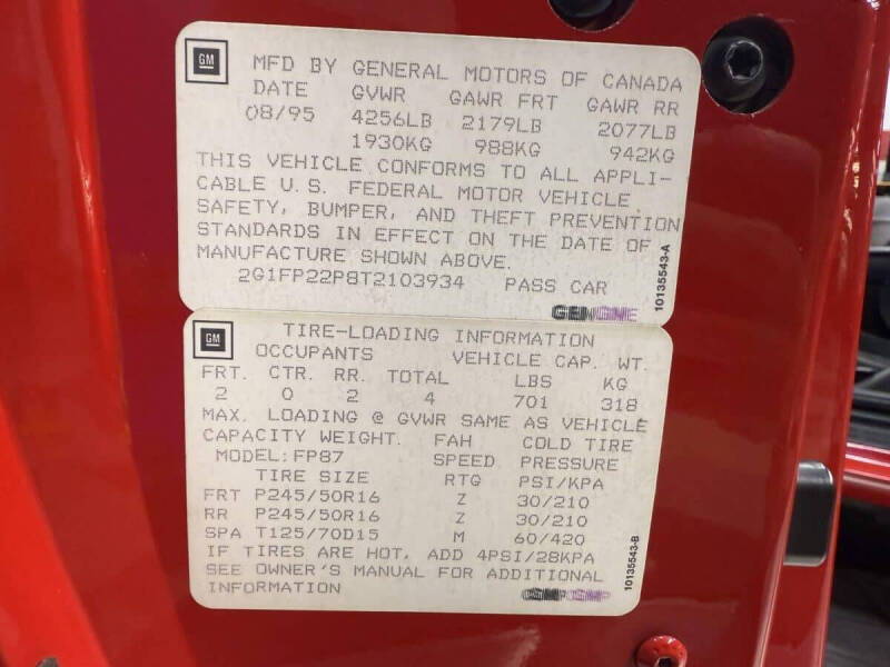 1996 Chevrolet Camaro