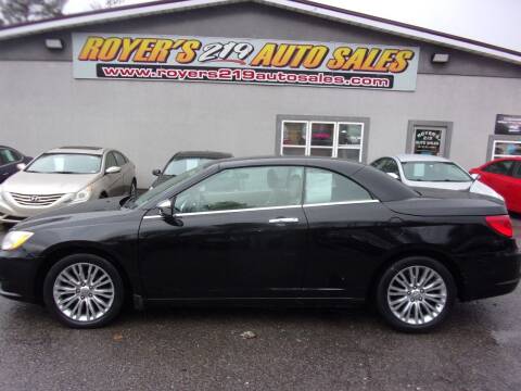 2012 Chrysler 200 for sale at ROYERS 219 AUTO SALES in Dubois PA