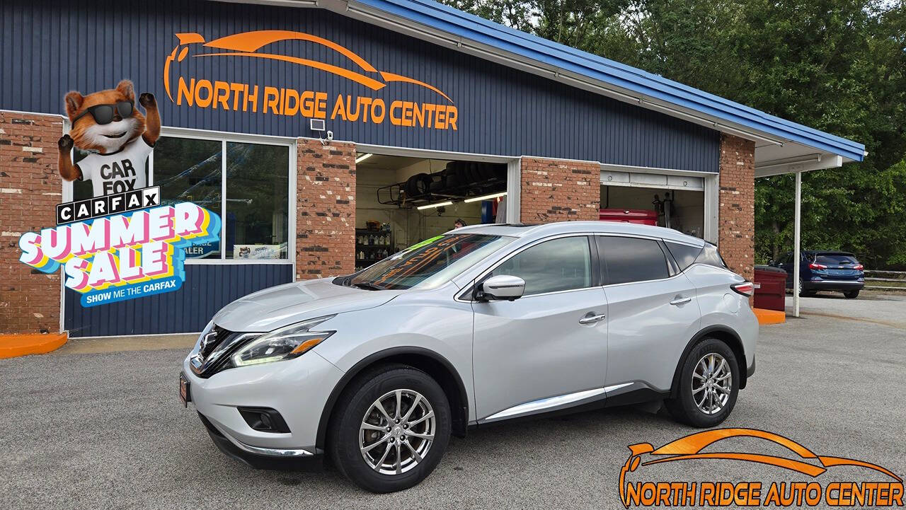 2018 Nissan Murano for sale at North Ridge Auto Center LLC in Madison, OH