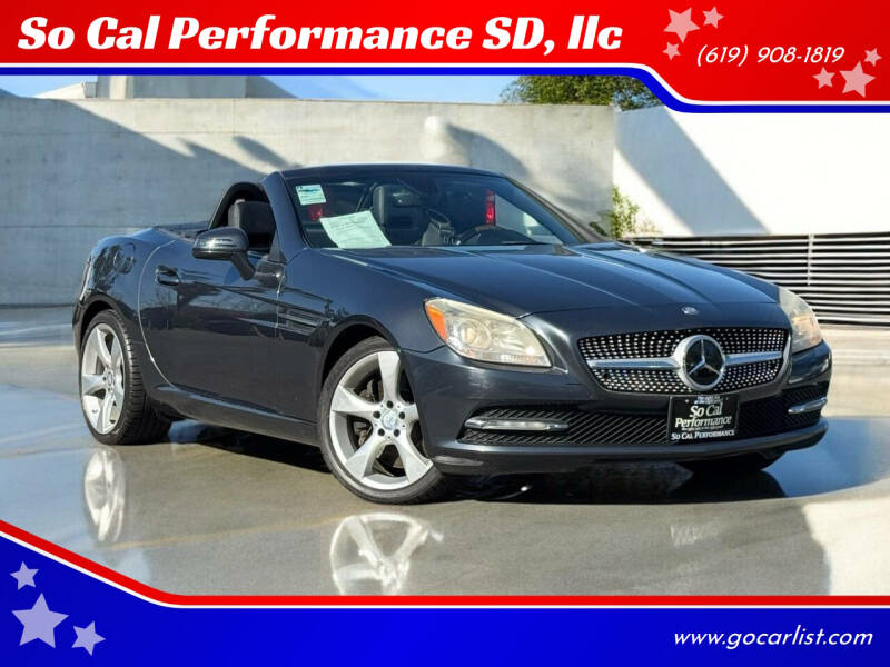 2012 Mercedes-Benz SLK for sale at So Cal Performance SD, llc in San Diego CA