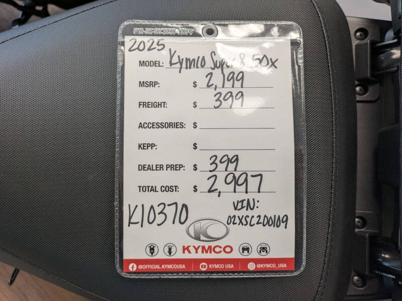 2025 Kymco Super 8 50X