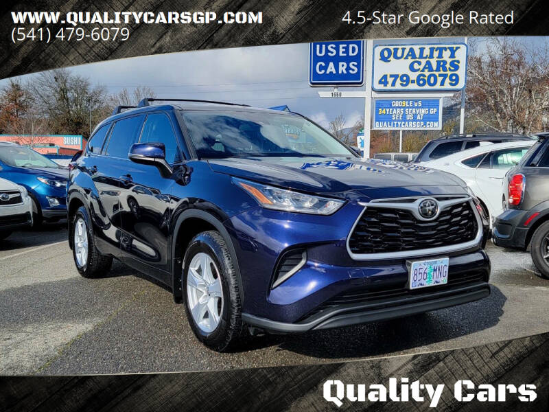 2020 Toyota Highlander for sale at Quality Cars in Grants Pass OR