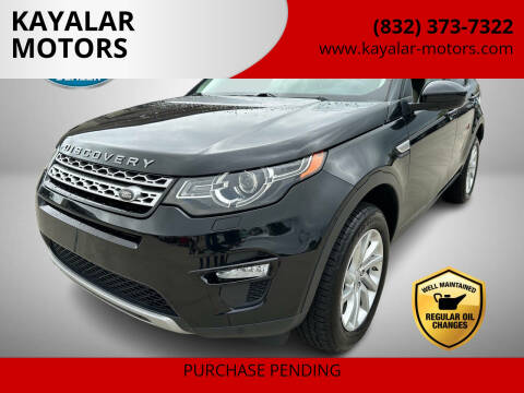 2016 Land Rover Discovery Sport for sale at KAYALAR MOTORS in Houston TX