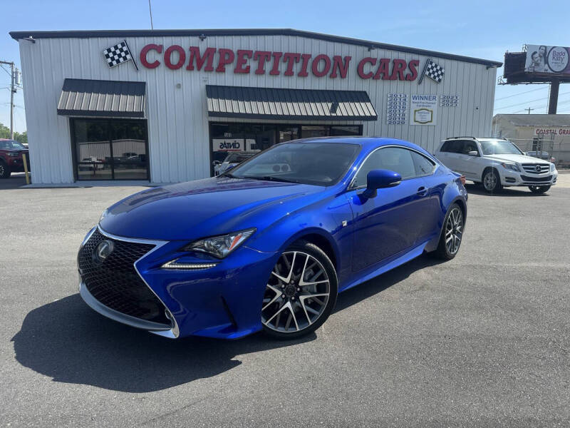 Used 2016 Lexus RC 350 with VIN JTHHE5BC7G5014580 for sale in Myrtle Beach, SC