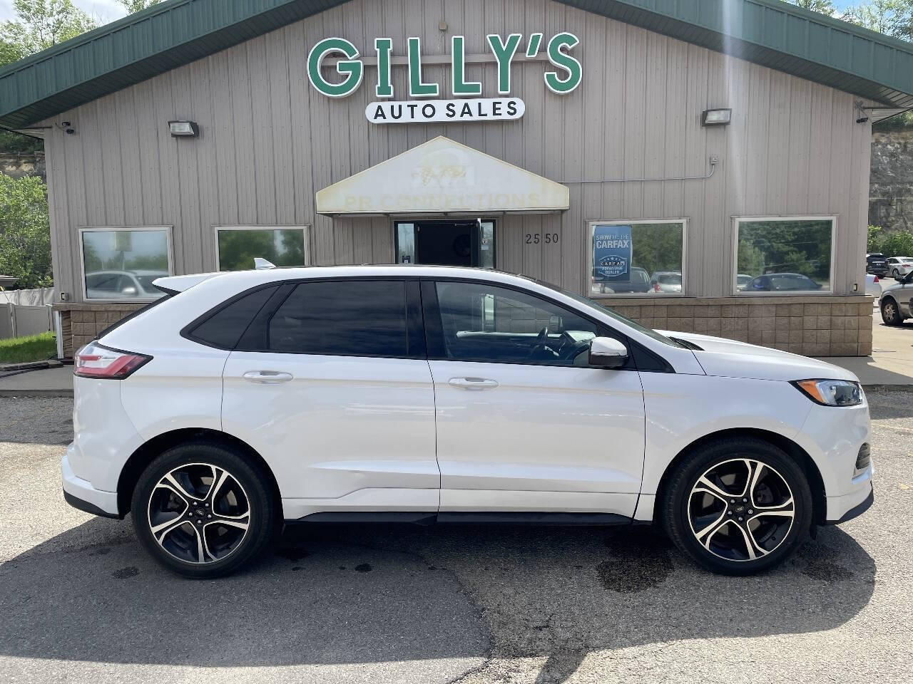 White Platinum Metallic Tri-Coat 2019 Ford Edge ST AWD ST 4dr Crossover 2