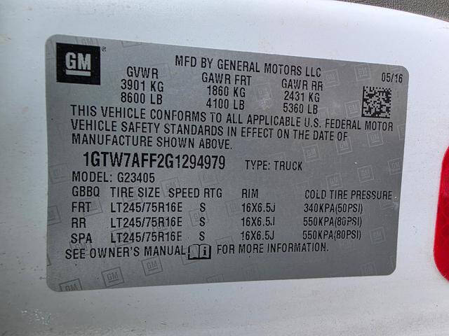 2016 GMC Savana 2500