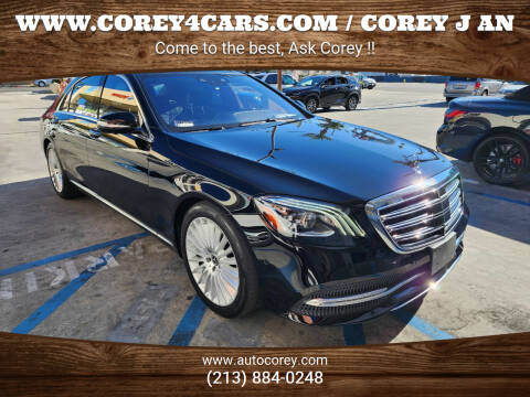 2020 Mercedes-Benz S-Class for sale at WWW.COREY4CARS.COM / COREY J AN in Los Angeles CA
