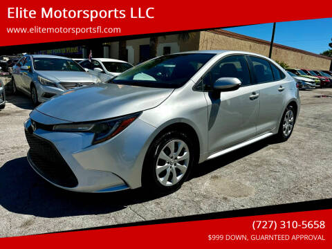 2022 Toyota Corolla for sale at Elite Motorsports LLC in Saint Petersburg FL