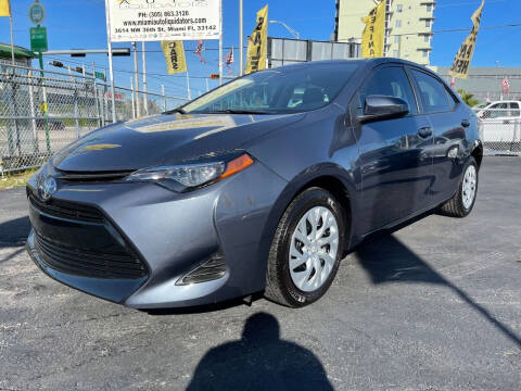 2019 Toyota Corolla for sale at MIAMI AUTO LIQUIDATORS in Miami FL