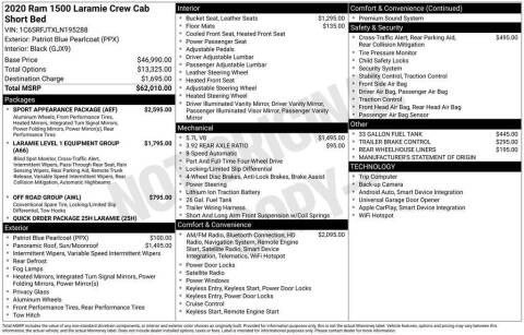 2020 RAM 1500 Laramie