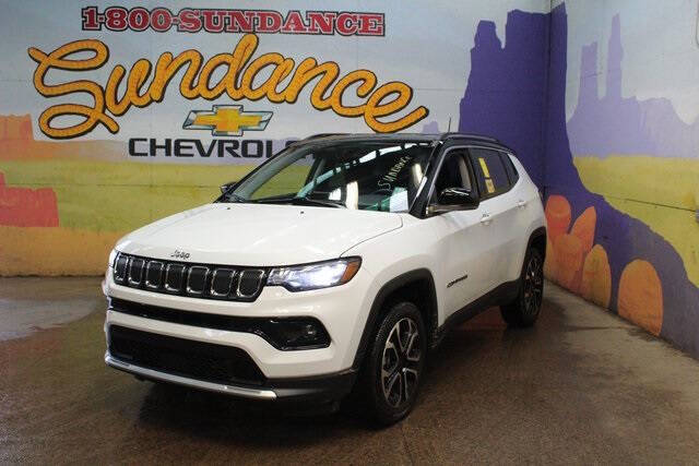Used 2022 Jeep Compass Limited with VIN 3C4NJDCB6NT158439 for sale in Grand Ledge, MI