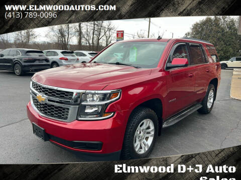 2015 Chevrolet Tahoe for sale at Elmwood D+J Auto Sales in Agawam MA