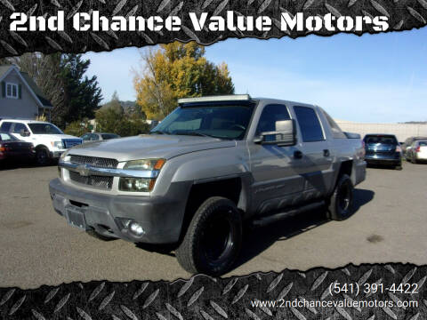 2005 Chevrolet Avalanche for sale at 2nd Chance Value Motors in Roseburg OR