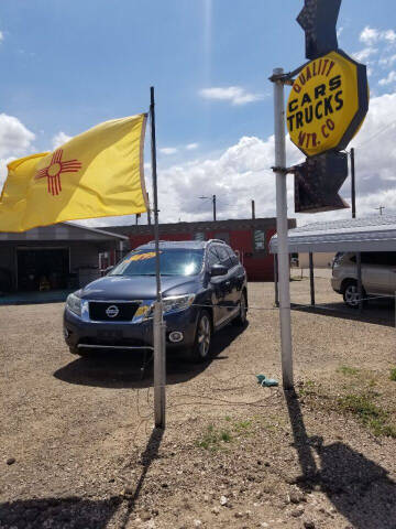 2013 Nissan Pathfinder for sale at QUALITY MOTOR COMPANY in Portales NM