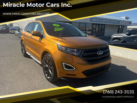 2015 Ford Edge for sale at Miracle Motor Cars Inc. in Victorville CA