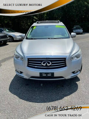 2013 Infiniti JX35 for sale at Select Luxury Motors in Cumming GA