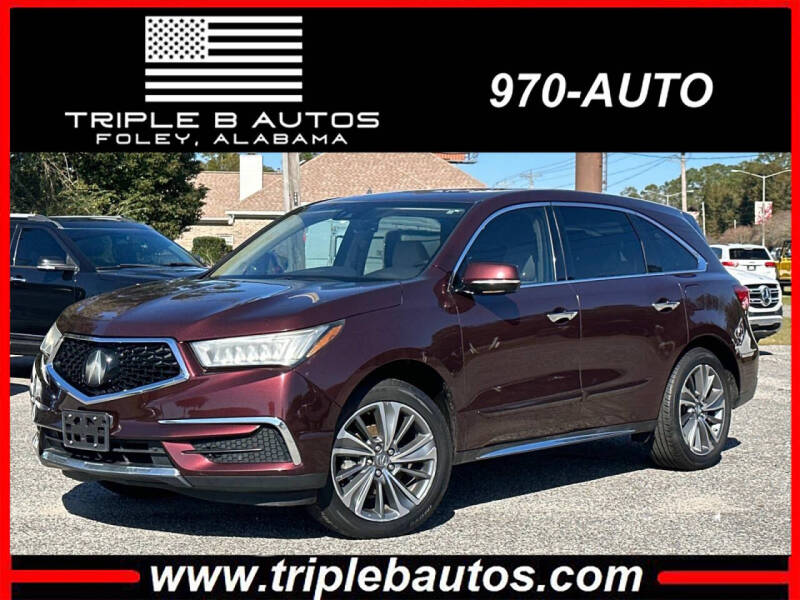 2017 Acura MDX for sale at Triple B Autos in Foley AL