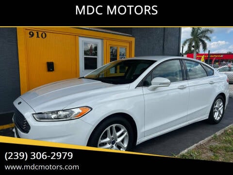 2014 Ford Fusion for sale at MDC MOTORS in Fort Myers FL