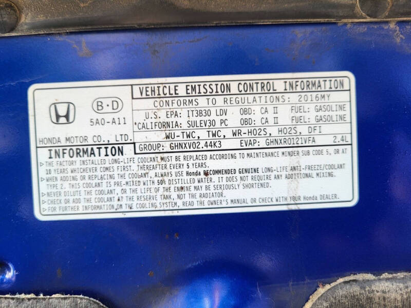 2016 Honda Accord EX