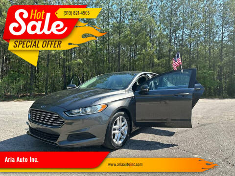 2015 Ford Fusion for sale at Aria Auto Inc. - Drive 1 Auto Sales in Wake Forest NC