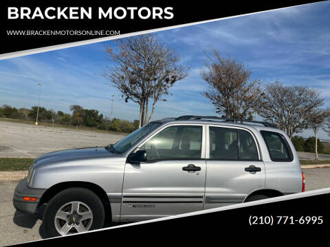 2002 Chevrolet Tracker for sale at BRACKEN MOTORS in San Antonio TX