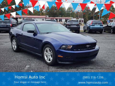 2012 Ford Mustang for sale at Homsi Auto Inc in Kannapolis NC