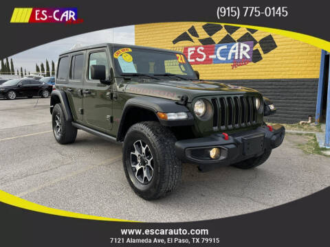 2021 Jeep Wrangler Unlimited for sale at Escar Auto - 9809 Montana Ave Lot in El Paso TX