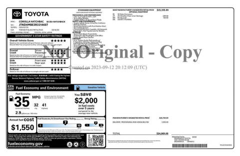 2024 Toyota Corolla Hatchback SE