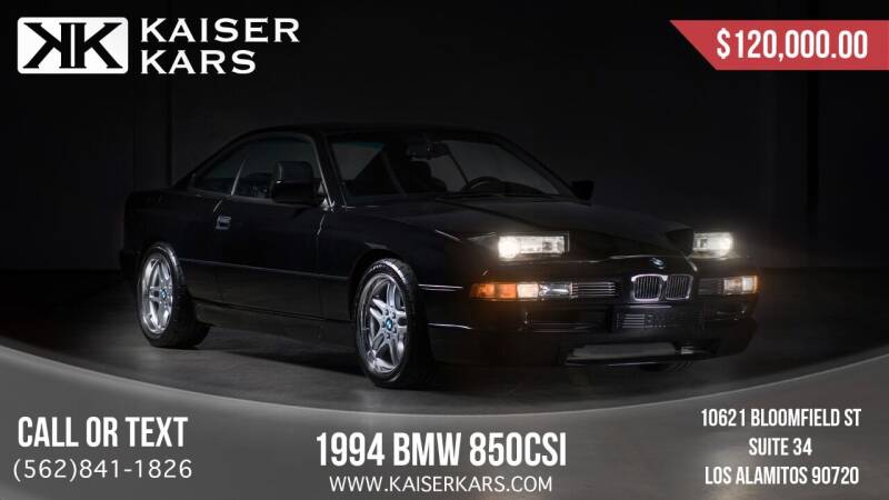 1994 BMW 8 Series for sale at Kaiser Kars in Los Alamitos CA