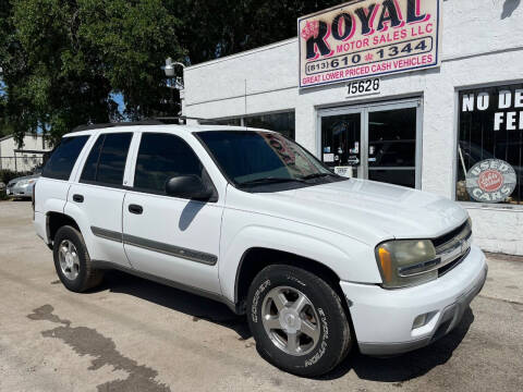 2002 Chevrolet TrailBlazer for sale at ROYAL MOTOR SALES LLC in Dover FL