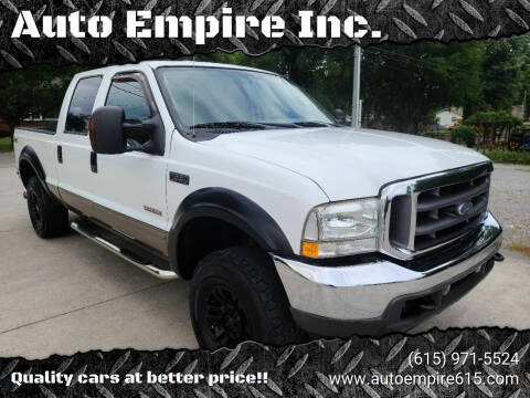 2004 Ford F-250 Super Duty for sale at Auto Empire Inc. in Murfreesboro TN