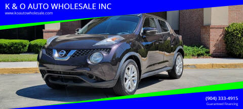 2015 Nissan JUKE for sale at K & O AUTO WHOLESALE INC in Jacksonville FL