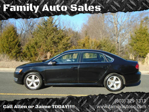 2012 Volkswagen Passat for sale at Family Auto Sales in Rock Hill SC