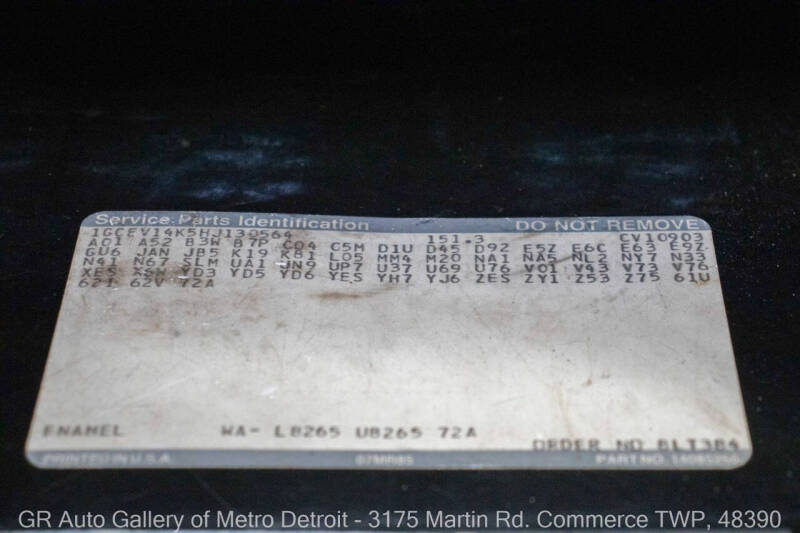 1987 Chevrolet R/V 10 Series V10