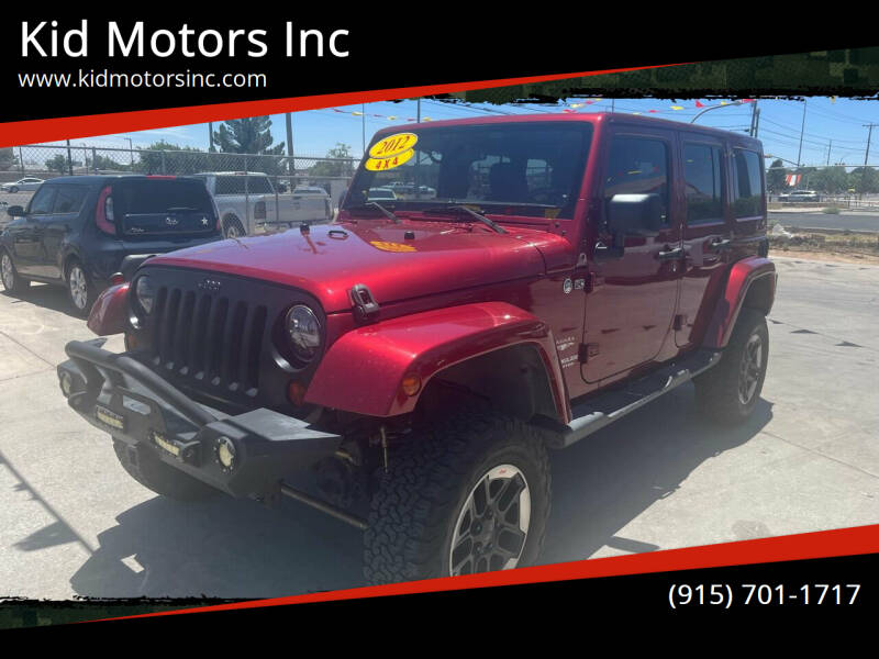 2012 Jeep Wrangler Unlimited for sale at Kid Motors Inc in El Paso TX