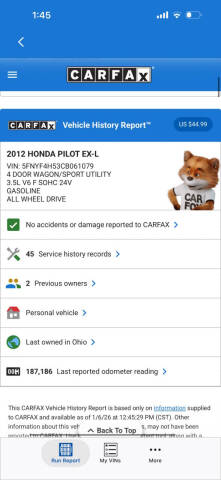 2012 Honda Pilot EX-L