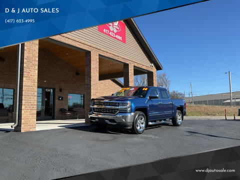 2016 Chevrolet Silverado 1500 for sale at D & J AUTO SALES in Joplin MO