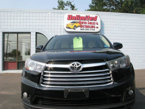 2015 Toyota Highlander for sale at Unlimited Auto Sales & Detailing, LLC in Windsor Locks CT