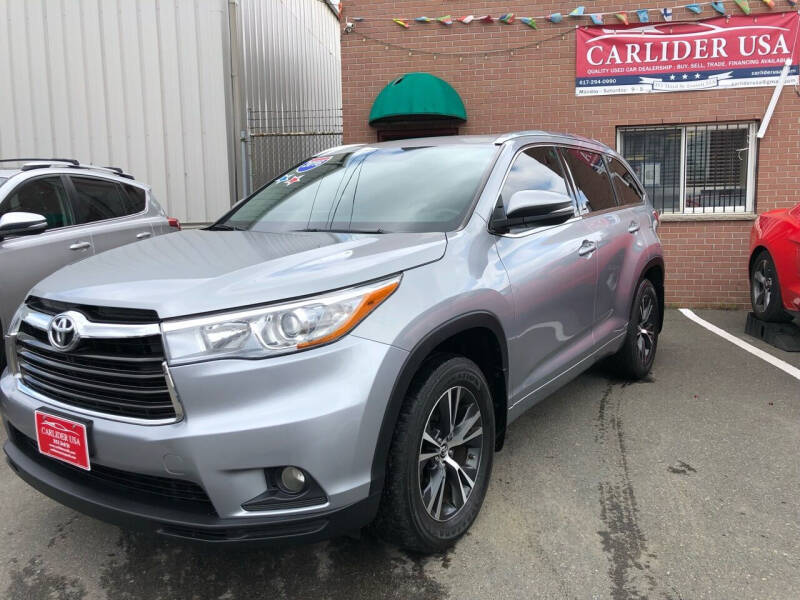 2016 Toyota Highlander for sale at Carlider USA in Everett MA