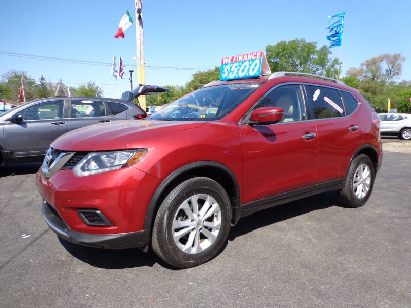 2016 Nissan Rogue for sale at North American Credit Inc. in Waukegan IL
