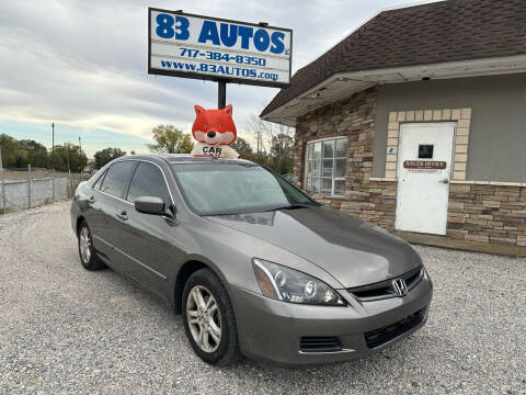 2006 Honda Accord for sale at 83 Autos in York PA
