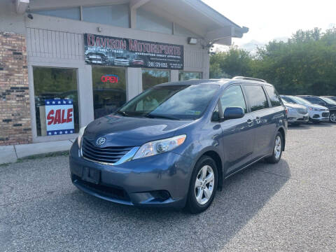 2016 Toyota Sienna for sale at Davison Motorsports in Holly MI