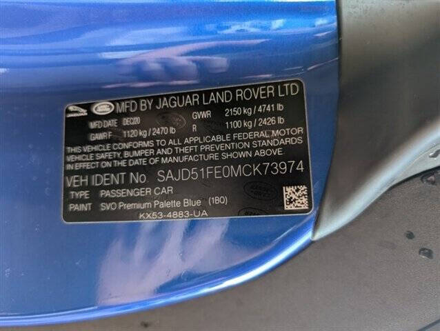 2021 Jaguar F-TYPE R